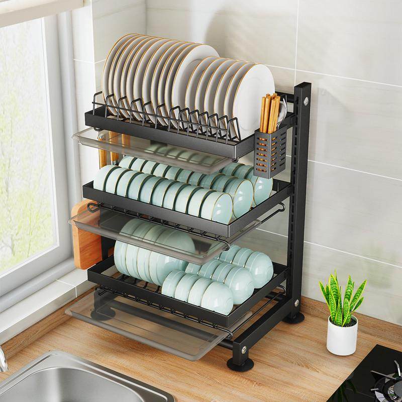 厨房碗碟沥水可调节层高多层台面放碗柜多功能刀架筷筒收纳置物架,厨房/烹饪用具,厨房抽屉置物架,淘宝优惠券,粉丝福利购,淘宝优惠卷