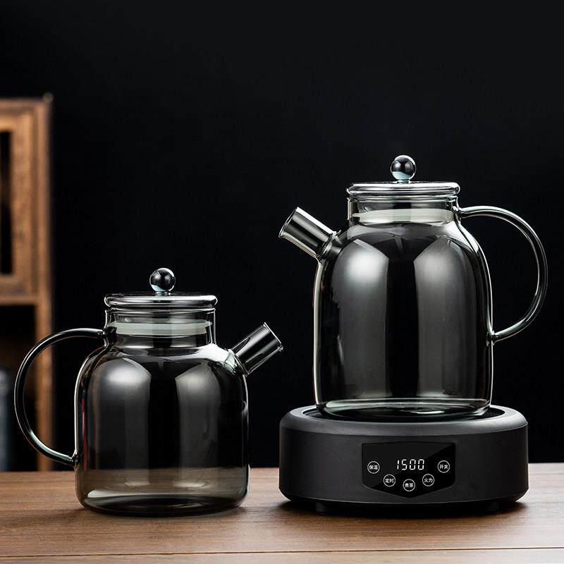 加厚玻璃煮茶壶黑晶炉烧水壶大容量煮茶器耐高温泡茶养生壶煮茶炉