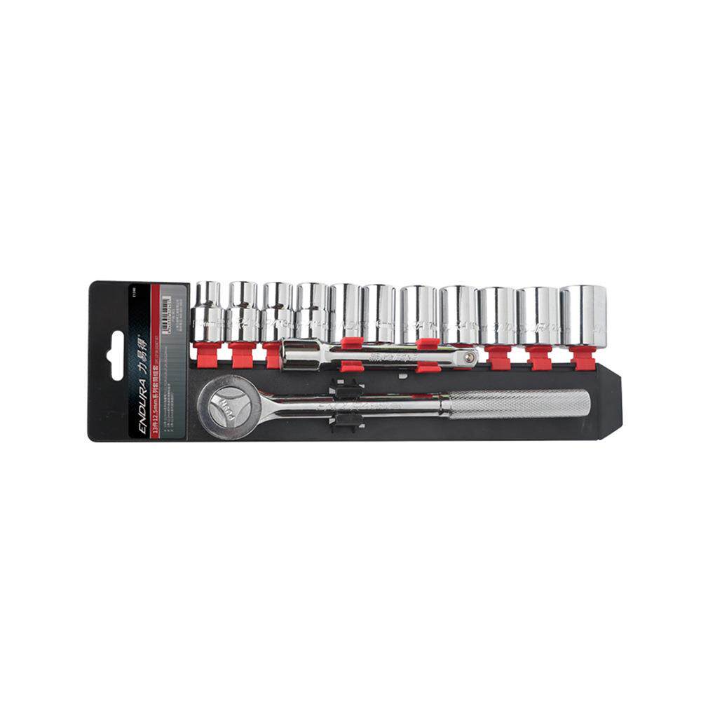 力易得塑夹装13件套12.5mm系列套筒组套1/2"机修工具套装E1240