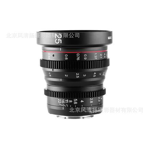 MEKE 美科 25mm T2.2 mini系列 电影镜头 全金属结构 RF