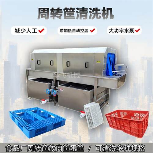 式周转箱烘干清洗596机 啤酒冲周转筐清洗机 隧道塑模具洗设料备