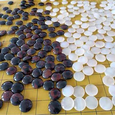 黑透红玛瑙围棋子加冰料白玛瑙围棋子
