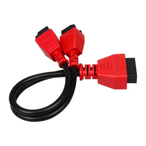 obd连接线转接线道通OBD2直头母头对12P+8P连接线汽车诊断接头