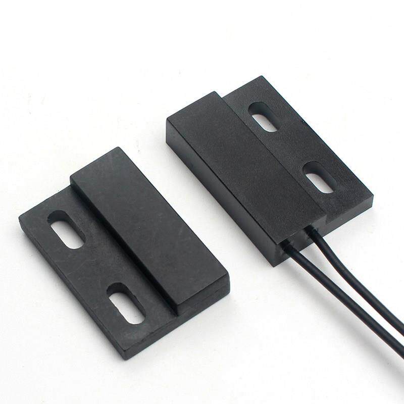 弱电有线门磁开关感应器开门灯亮靠近断开柜门传感器两线常开常闭