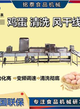 商用鸡蛋清洗机304不锈钢洗蛋风干喷油成套设备松花蛋去泥机