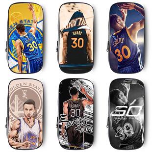 NBA篮球星金州勇士队斯蒂芬库里帆布笔袋大容量男孩子篮球铅笔盒