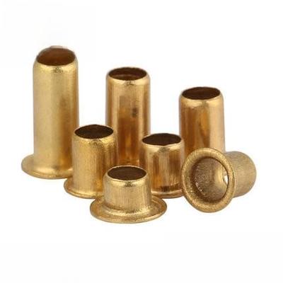 H62黄铜空心铆钉Gb876铜空心铜孔2/2.5/3/4/5/6完整规格0.5kg