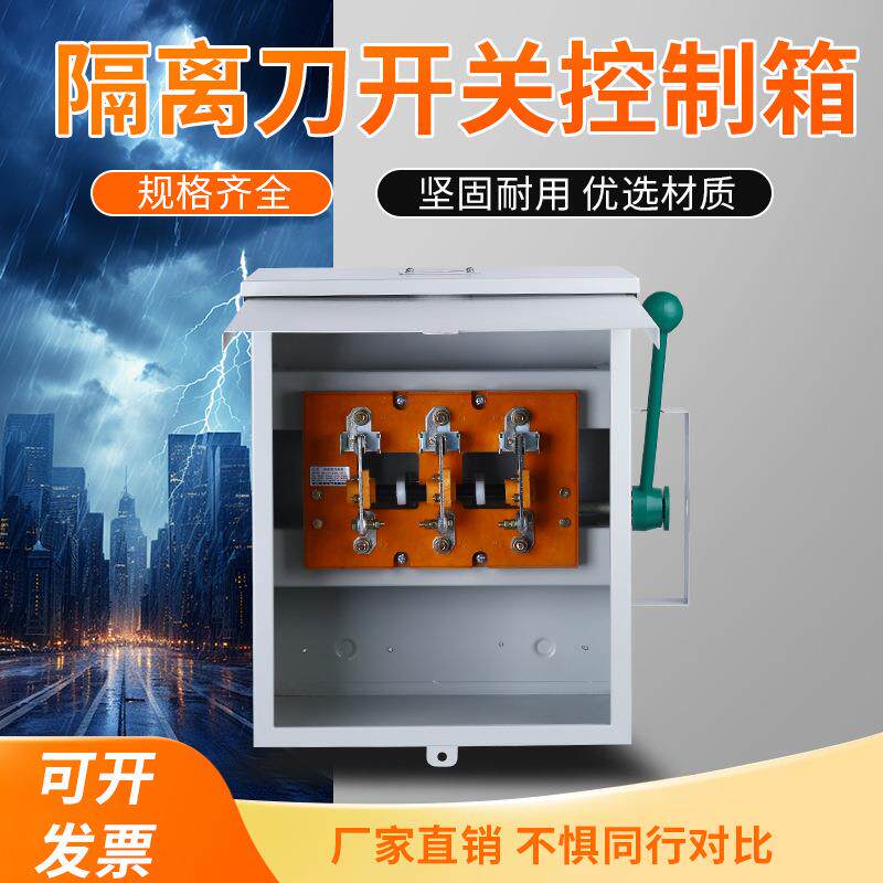 隔离闸刀开关控制箱壁挂式翻盖门设计配电箱厂家直供电控箱配电柜