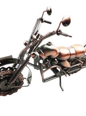 新款直销多款可选 铁艺摩托车模型创意办公室桌面装饰品摆件 跨境