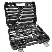 瑞德棘汽车维修机修箱套筒组合82件套套工具装 套筒轮扳JZU手组套