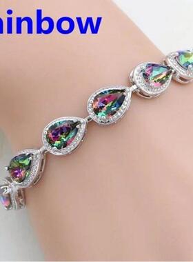 Fashionable and Exquisite Crystal Gemstone Bracelet Temperam