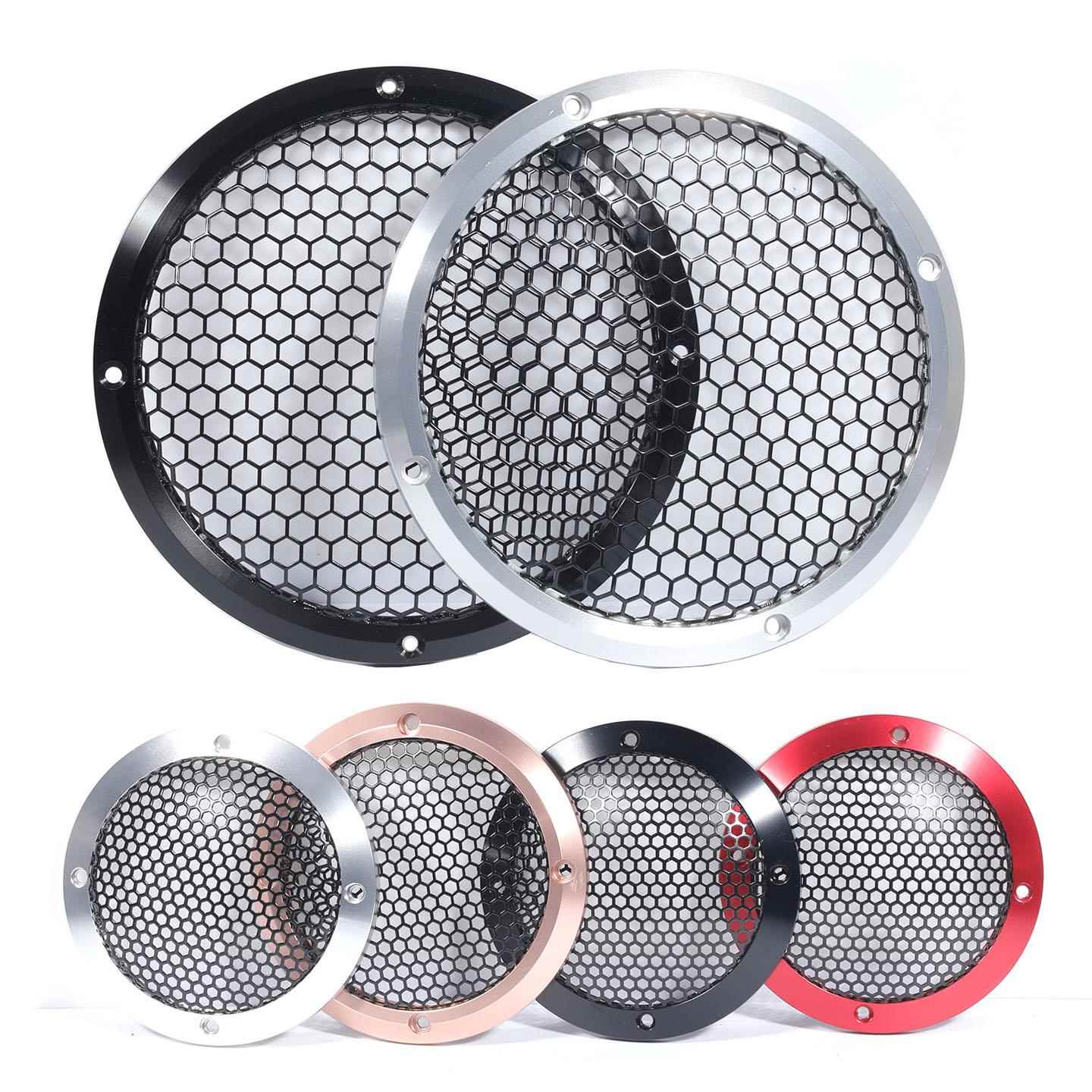 1.5寸2寸3寸4寸6.5寸汽车喇叭A柱铝网罩扬声器改装装饰网保护框盖
