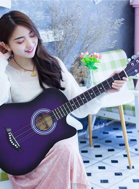 高档41寸8民吉他3谣寸初学者吉乐他新手练习学生入门男女成人木吉