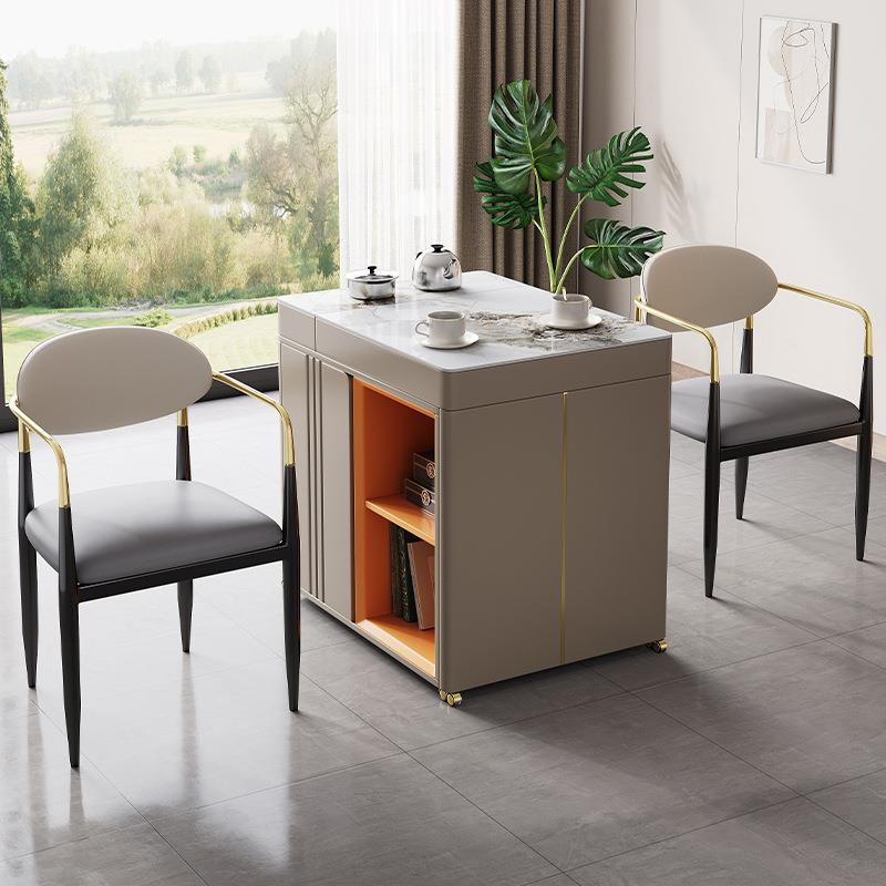 可移动茶桌边柜家用阳台小茶台旋转简易小型茶车现代简约沙发边几
