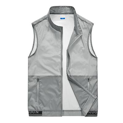 Men's thin skin vest, youth outdoor breathable ice silk