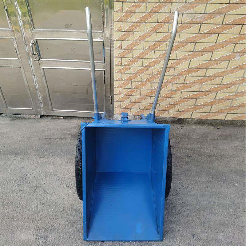 加厚翻544车鸡斗公车双轮手推推菜车伸缩把手车工地运料车果搬园