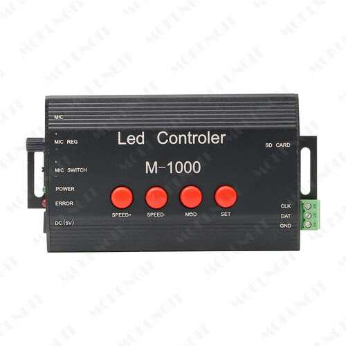 M-1000 LED声控控制器 WS2812B WS2801 音乐控制器 新版