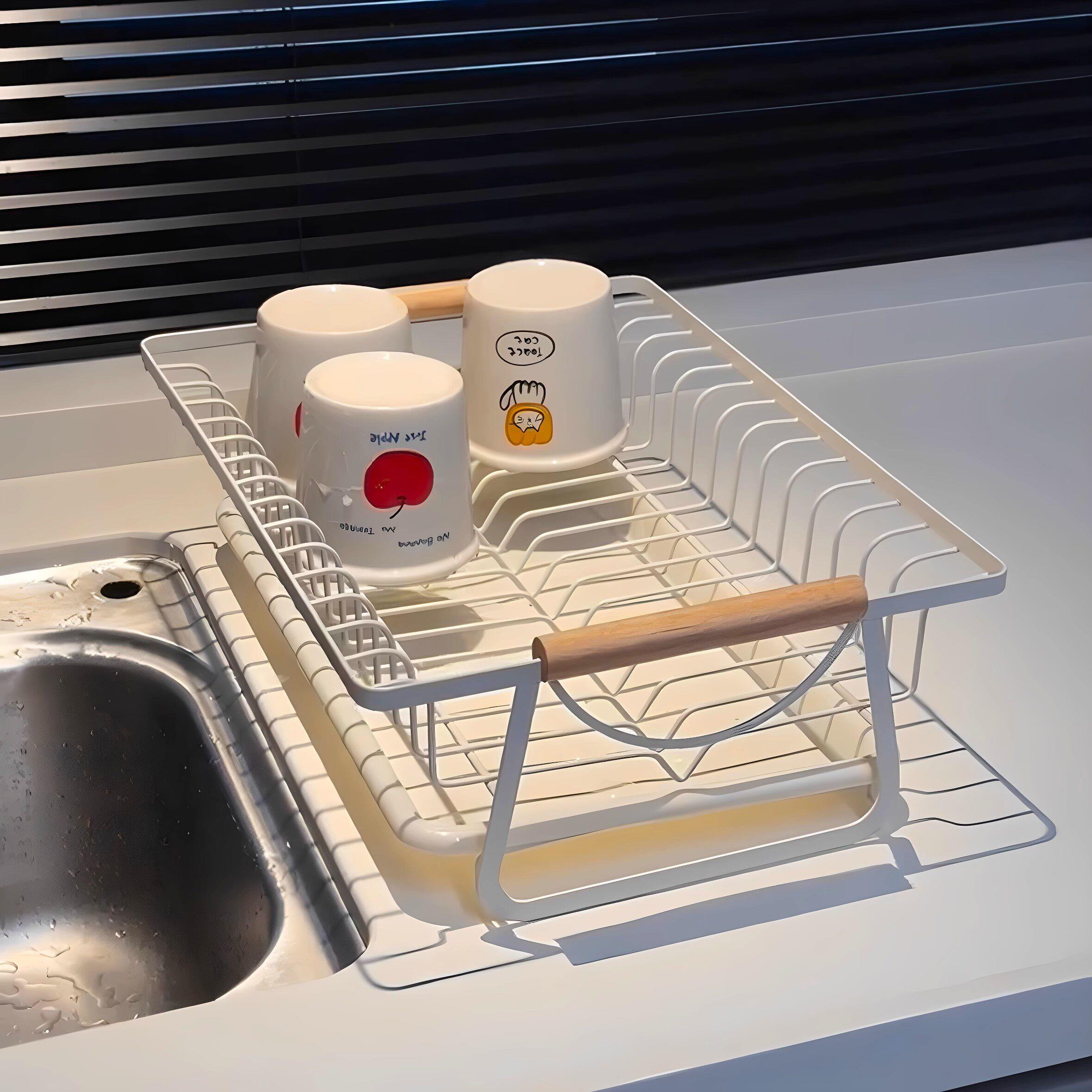 厨房沥水架碗碟架餐具置物架子家用台面厨具水杯收纳筐多功能碗架