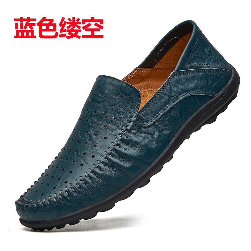 正品男36小皮鞋376休闲鞋45豆豆鞋4防臭鞋子47软皮48号男鞋4士9特