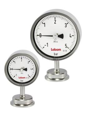 LABOM朗博隔膜密封操作的卫生设计压力表NS63-100BH8100-BH820