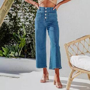 womens wide leg jeans high waisted zimbaplatinum stretchy