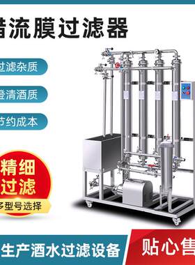 厂家供应糯米酒错流膜过滤器304不锈钢商用果酒浓稠液体滤清设备