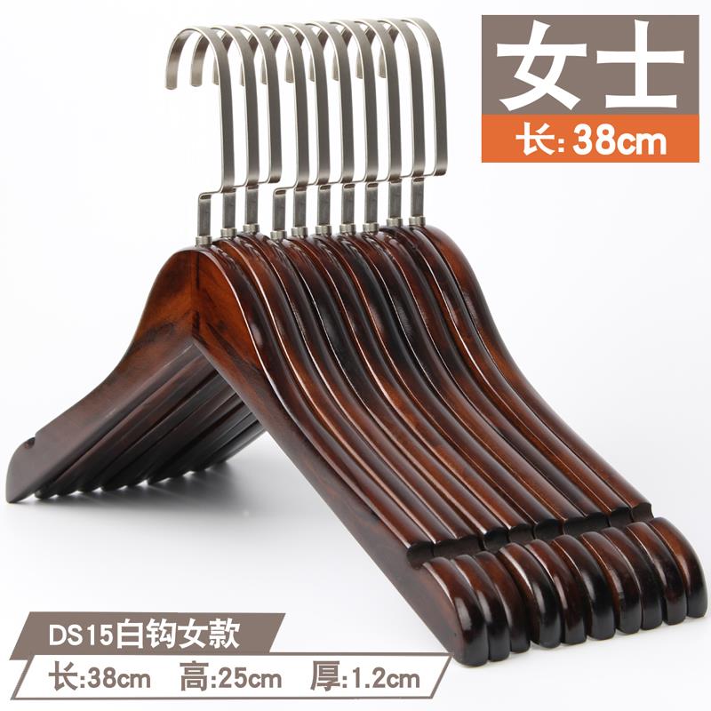 高档实木撑衣架子木头木制专用防衣滑挂衣服架衣服子挂钩木质装店