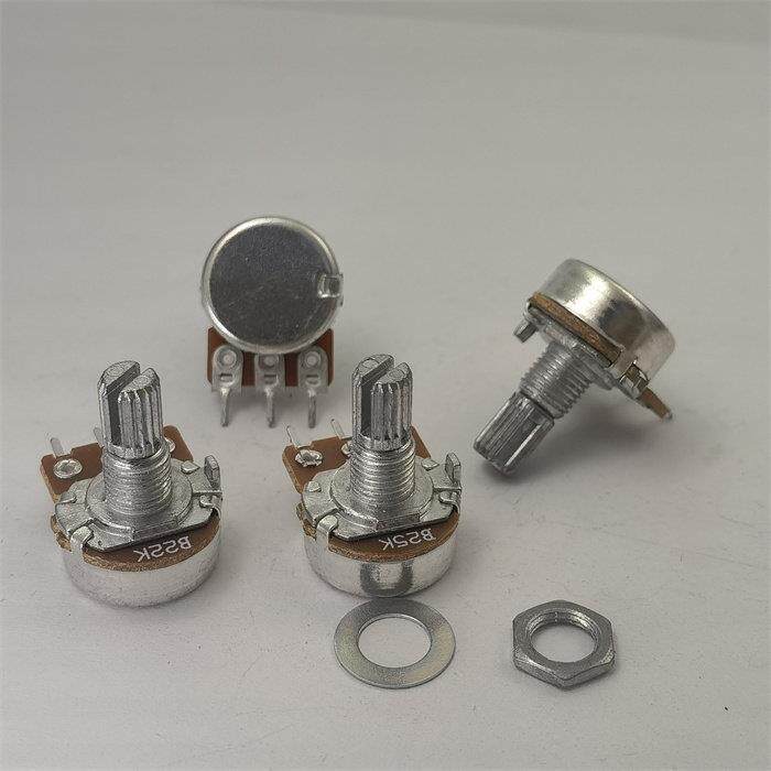 148型单联电位器B22K B25K 柄长15MM花 - 实物图