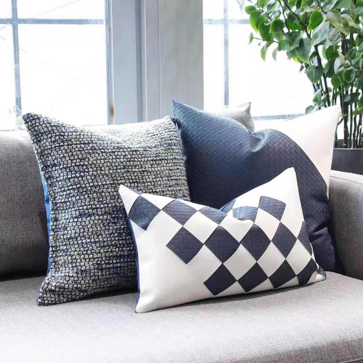 样板房抱枕轻装奢简约现代RKM软沙发客厅样垫靠方枕板间酒店抱枕