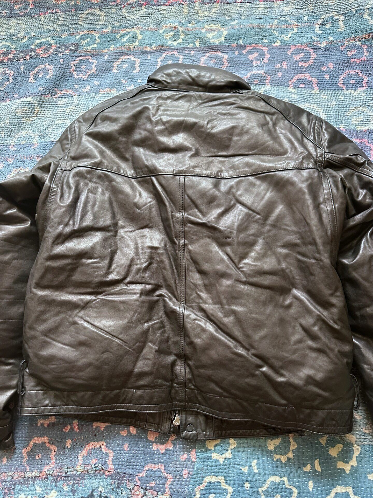 Polo Ralph Lauren Leather Down Jacket — front