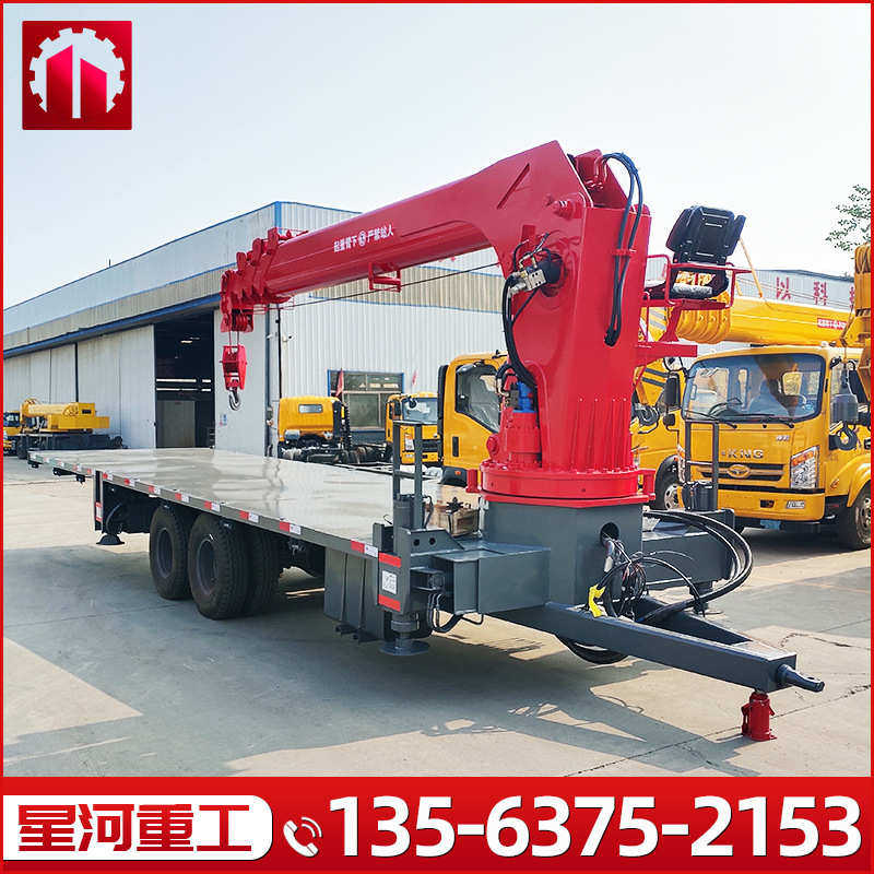 拖拉机平板吊车8吨10吨平板运输随车吊钢筋集装箱运输拖拉机吊