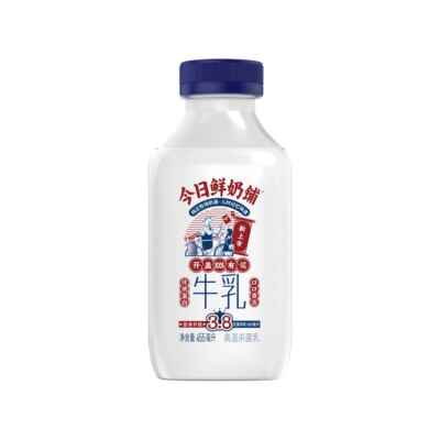 新希望牛奶大瓶3.8克蛋白质今日鲜奶铺牛奶455ml*5瓶