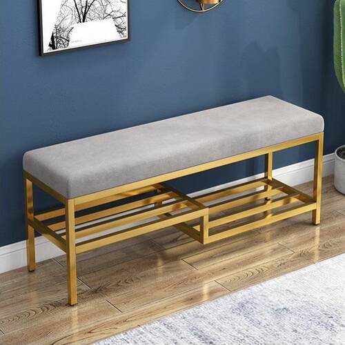 换鞋凳家用门口入户凳北欧穿鞋凳鞋柜收纳鞋架轻奢长凳软包沙发凳