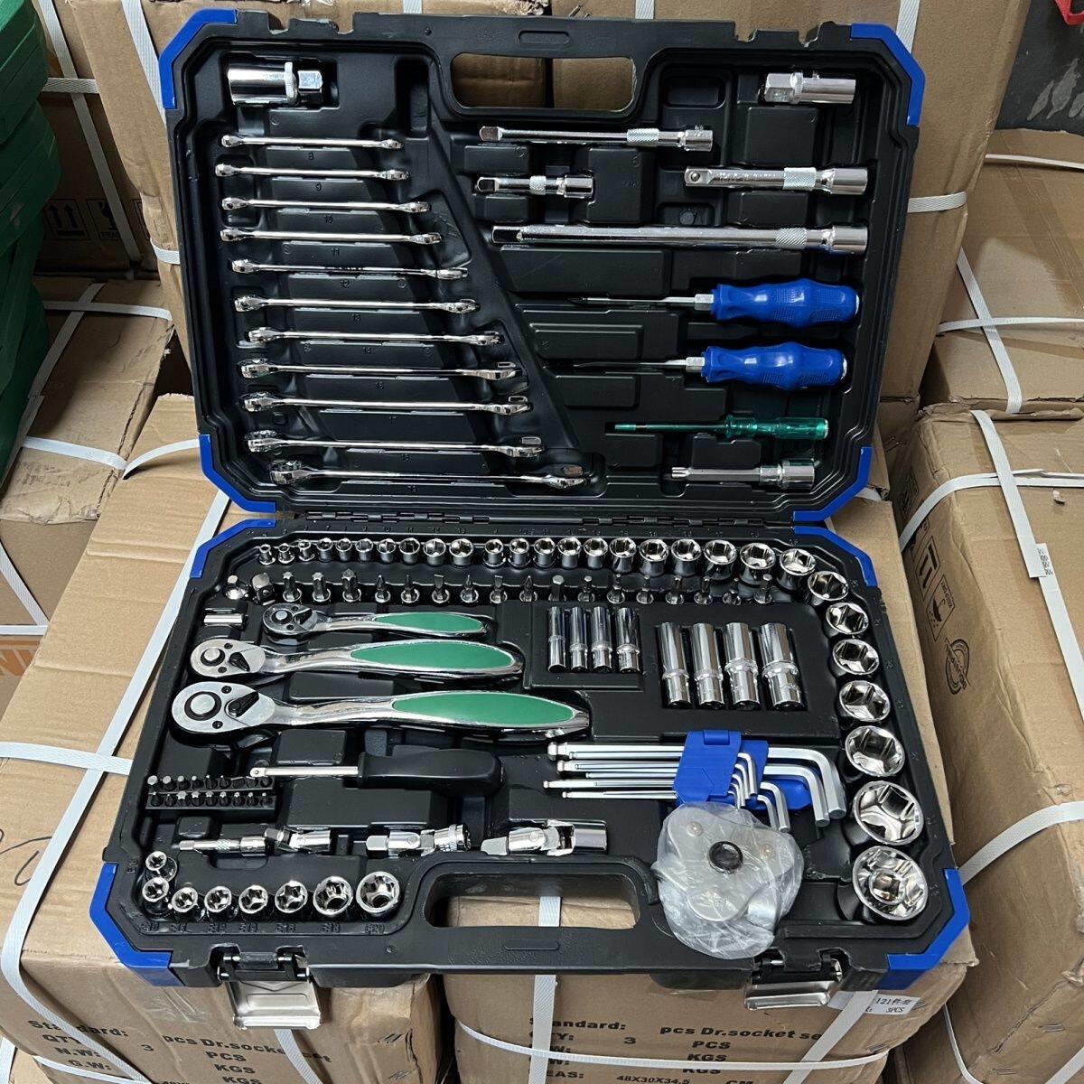 121件套72齿汽修工具套装汽车维修组套套筒扳手组合工具维修工具
