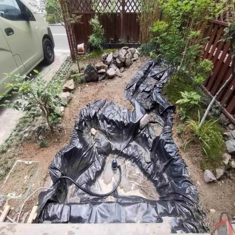 生态鱼池防水膜塘防渗膜布庭院防水布水池薄膜塘鱼塘用鱼池塘加厚