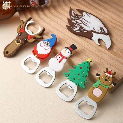 christmas tree Cartoon pattern Magnetic beer bottle opener