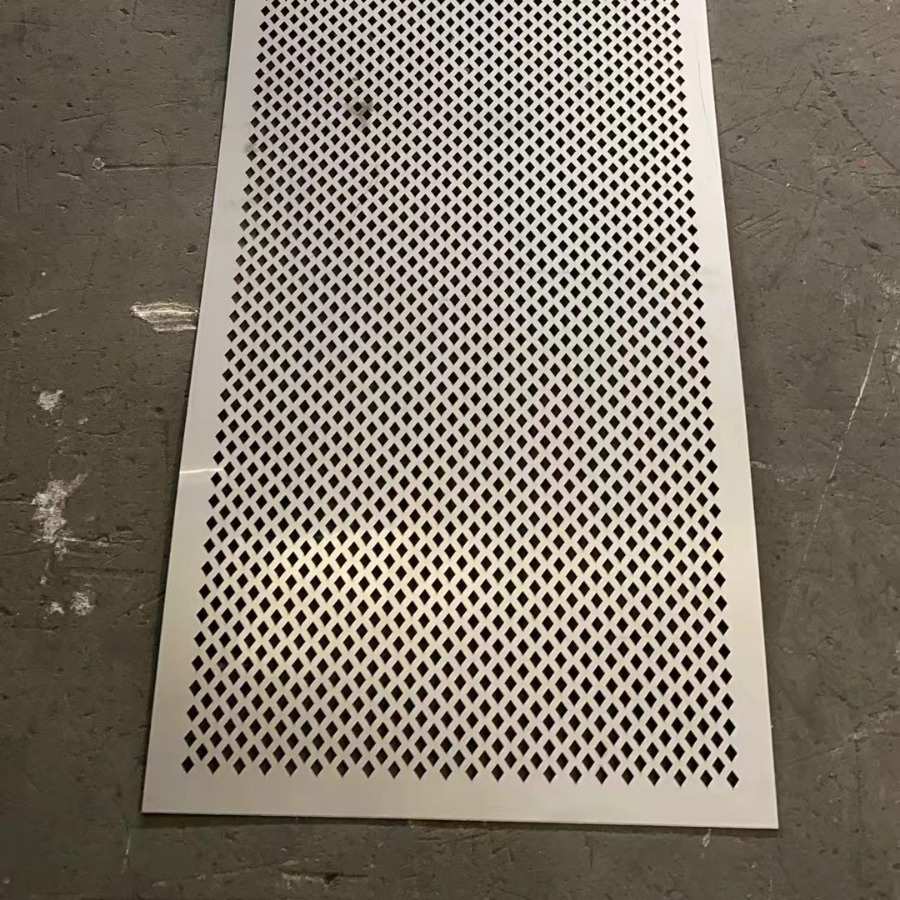 菱形冲孔板不锈钢冲孔网冲压铝板天花吊顶金属幕墙洞洞板装饰网