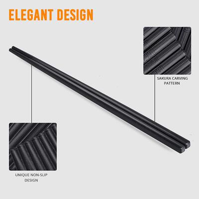 Chopsticks Reusable Glass Fiber Food Sticks Japanese Chinese
