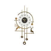 客厅新款 饰创意挂钟轻奢挂墙高级时钟简约钟表现代静音挂钟 2025装