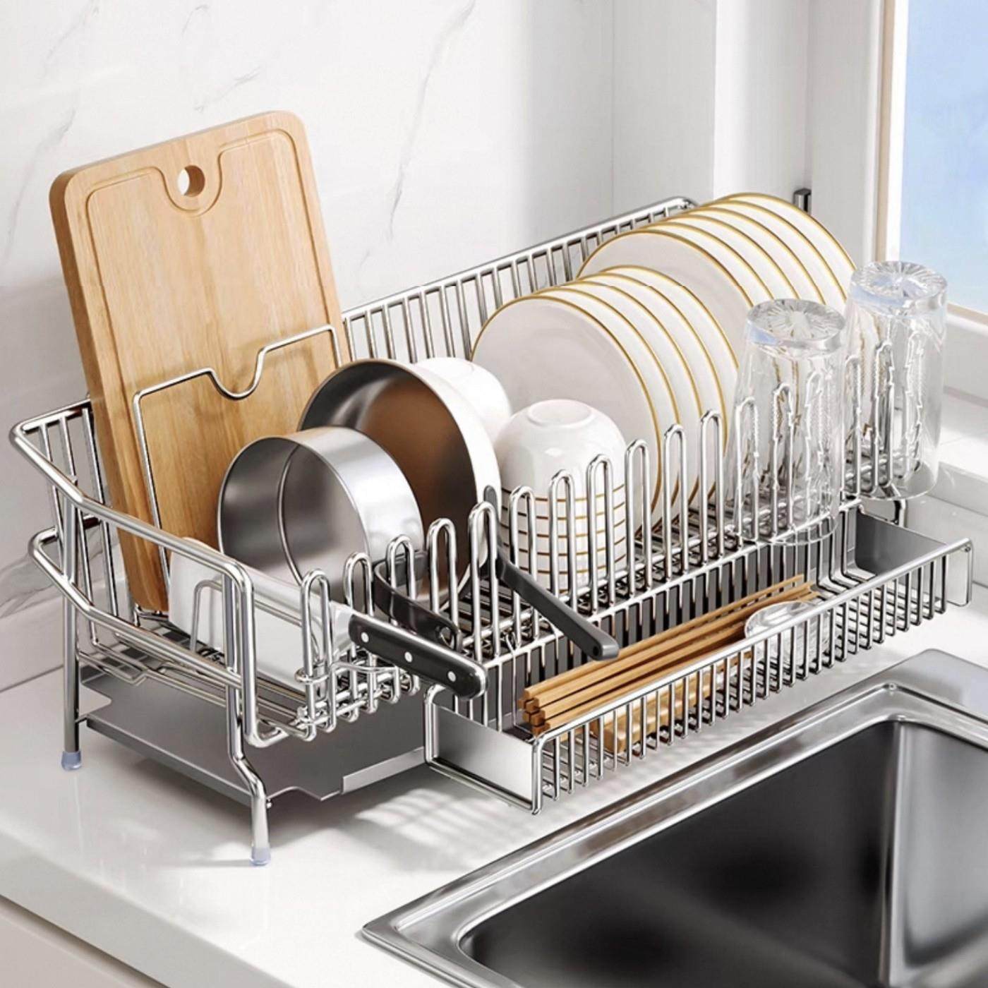304不锈钢碗架厨房沥水碗碟盘收纳架多功能刀架砧板筷子筒沥水架,厨房/烹饪用具,碗架,淘宝优惠券,粉丝福利购,淘宝优惠卷