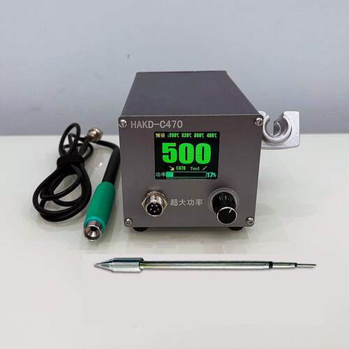 新款C470焊台数显恒温调温大功率500W电烙铁T12自动休眠大功率