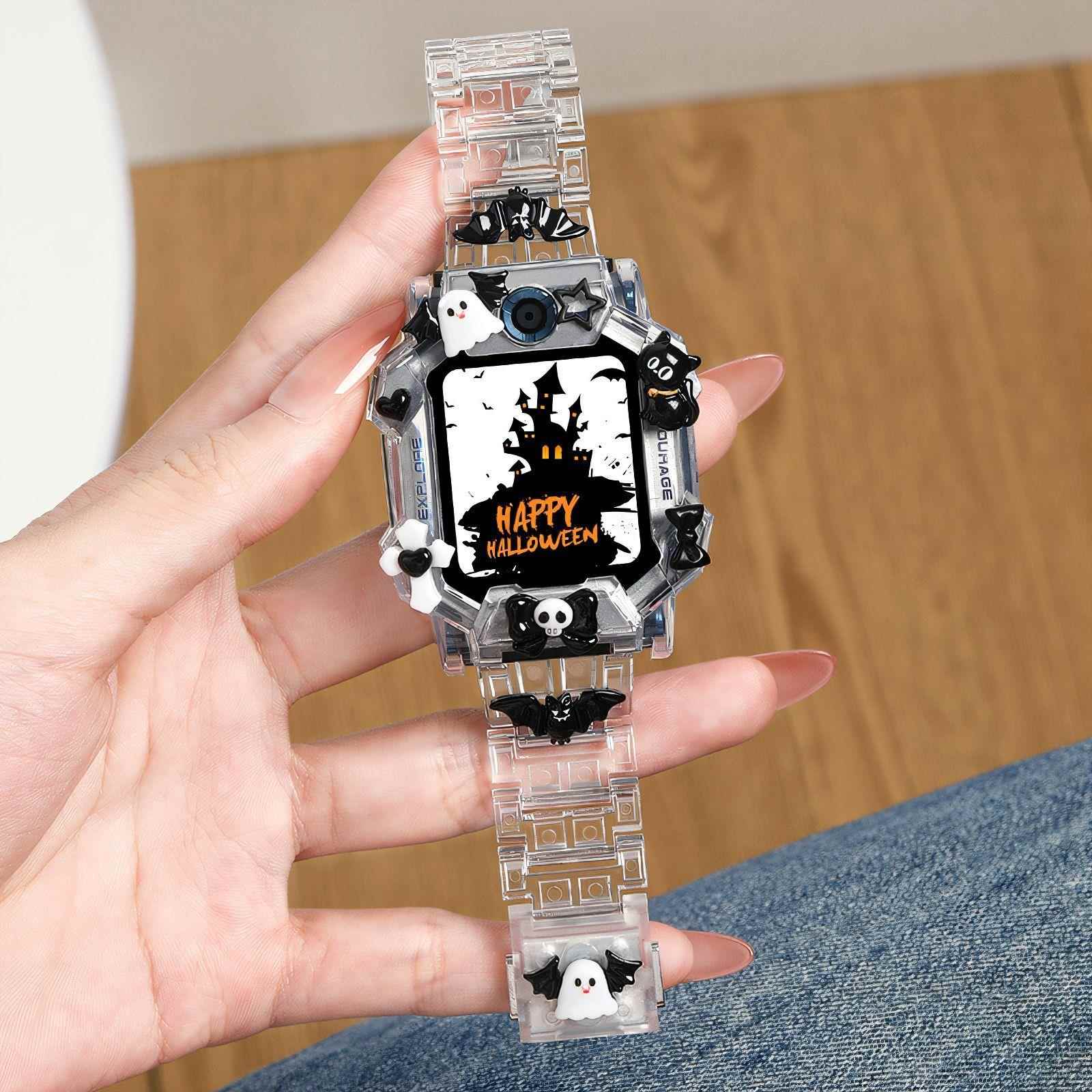 适用小天才电话手表Z10卡通磁吸表带Z9Z8AD3SN3D2A透明立体保护壳