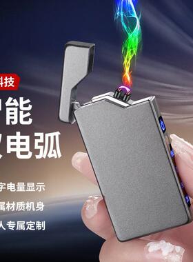 Metal Rocker Double Arc Plasma Lighter双电弧点火器Watch Gift