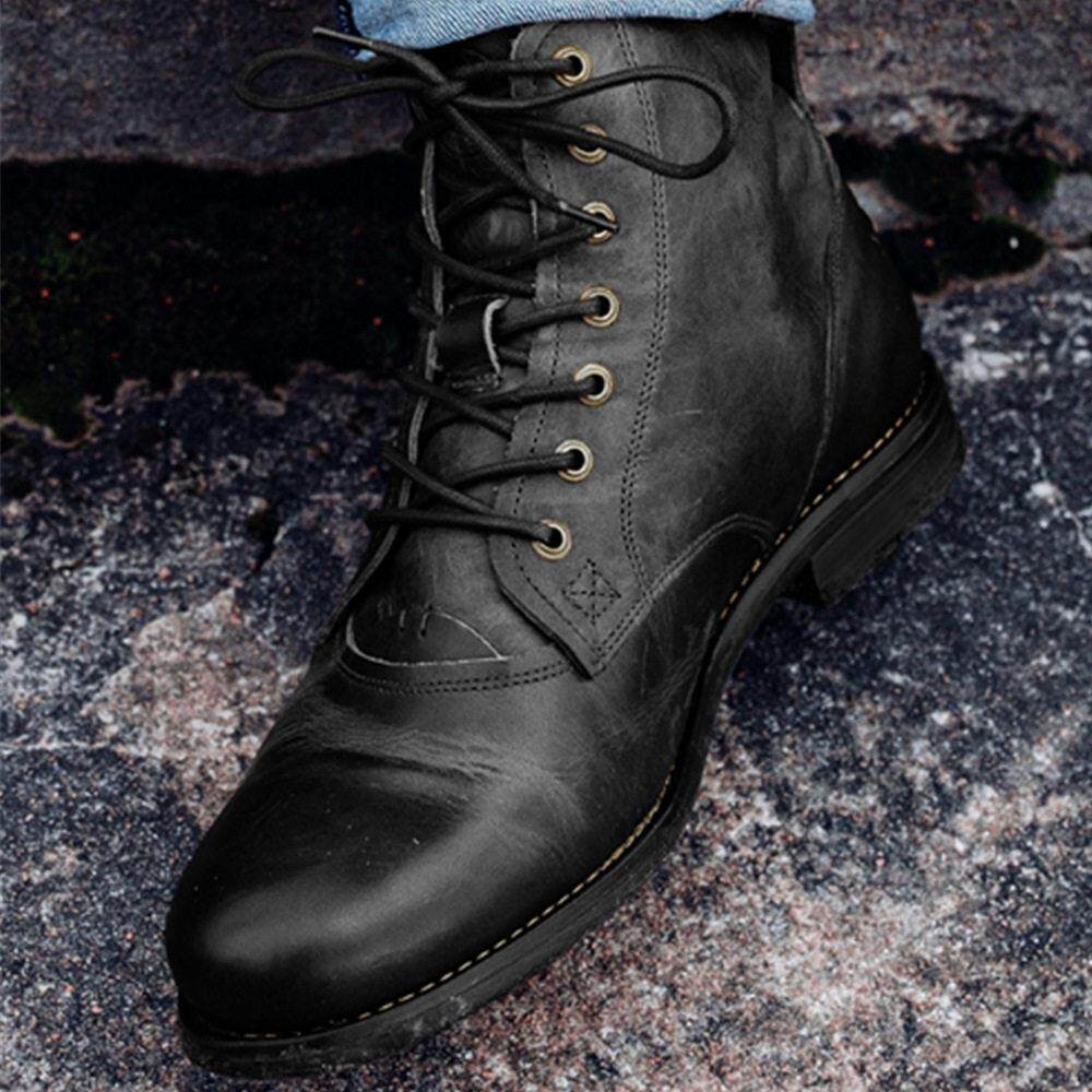Martin boots men work attire short boots lace up shoes男短靴