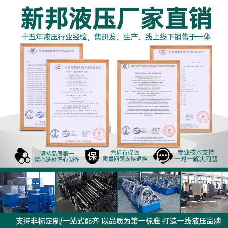 液压泵站总成高压柱塞泵双向液压油缸电磁纯铜万向轮电机移动式