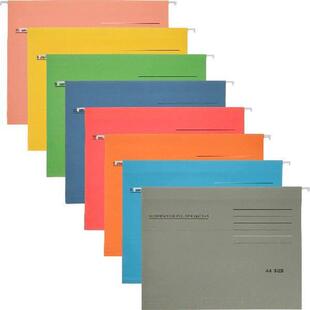 8 Pieces A4 Suspension Folders Bright File Folder Hanging