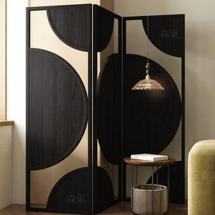 隔约断折法式 饰叠简古客厅复移动艺术 现代屏风挡板中古轻AUG奢装