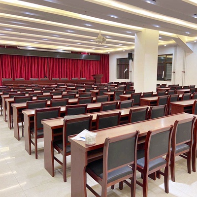 小型会议室会议桌椅组合长条桌双人1.2米油漆会场党员条桌培训桌