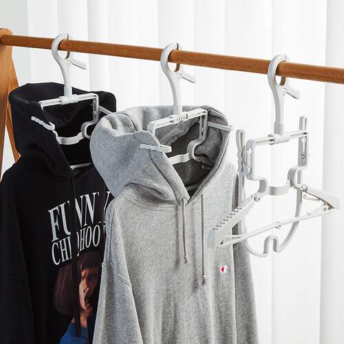 New Multi-functional Foldable Hanger with Hood, Wide and Adj