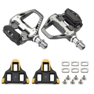 racework 公路自行车碳纤维锁踏高强度4培林超轻踏板轴承脚踏板